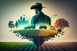 Agriculture business technology. AI