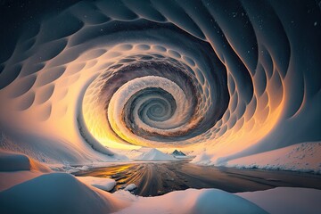 Poster - A Snowy Swirl of Pure Arctic Magic Generative AI