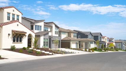 Wall Mural - Row of Modern homes in Northern California