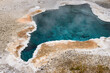 Spectacular geyser in Yellowstone National Park