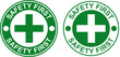 safety first signage logo design printable sign for safety workplace factory manufacture banner