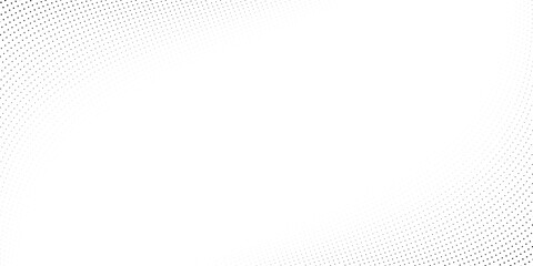 Aufkleber - Halftone wave lines background. Abstract dotted stripes texture. Warped and curved lines wallpaper. Vector minimalistic design template