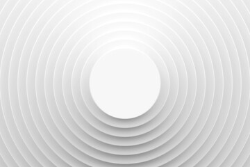 Leinwandbilder - 3d render texture with circle parts rotation. Spiral surface concept. 3d white circles. abstract pattern for web template background, brochure cover or app. Geometric 3D rendering