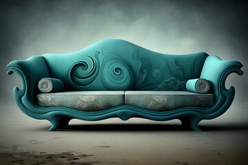 Poster - sofa created using AI Generative Technology