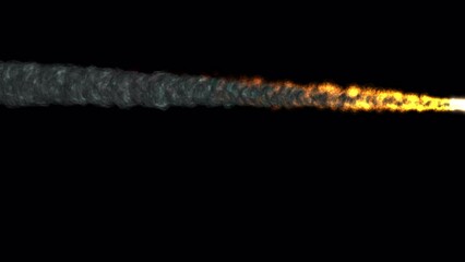 Wall Mural - a heavy meteor at close distance. the shot is 4k and comes with and without an alpha channel