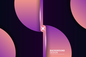 Wall Mural - gradient dynamic purple shape background design