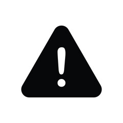 Wall Mural - warning triangle caution icon vector