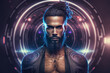 © devee - portrait of a photogenic futuristic male