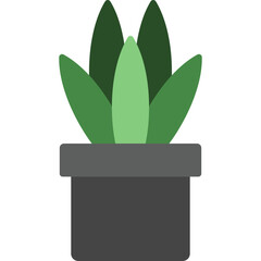 Wall Mural - Snake Plant Icon