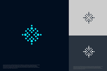 Fototapete - circle design elements abstract company logo vector template
