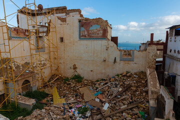 Wall Mural - Casbah Of Algiers. Narrow streets of old city