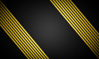 Wall Mural - Black and yellow stripped  background.