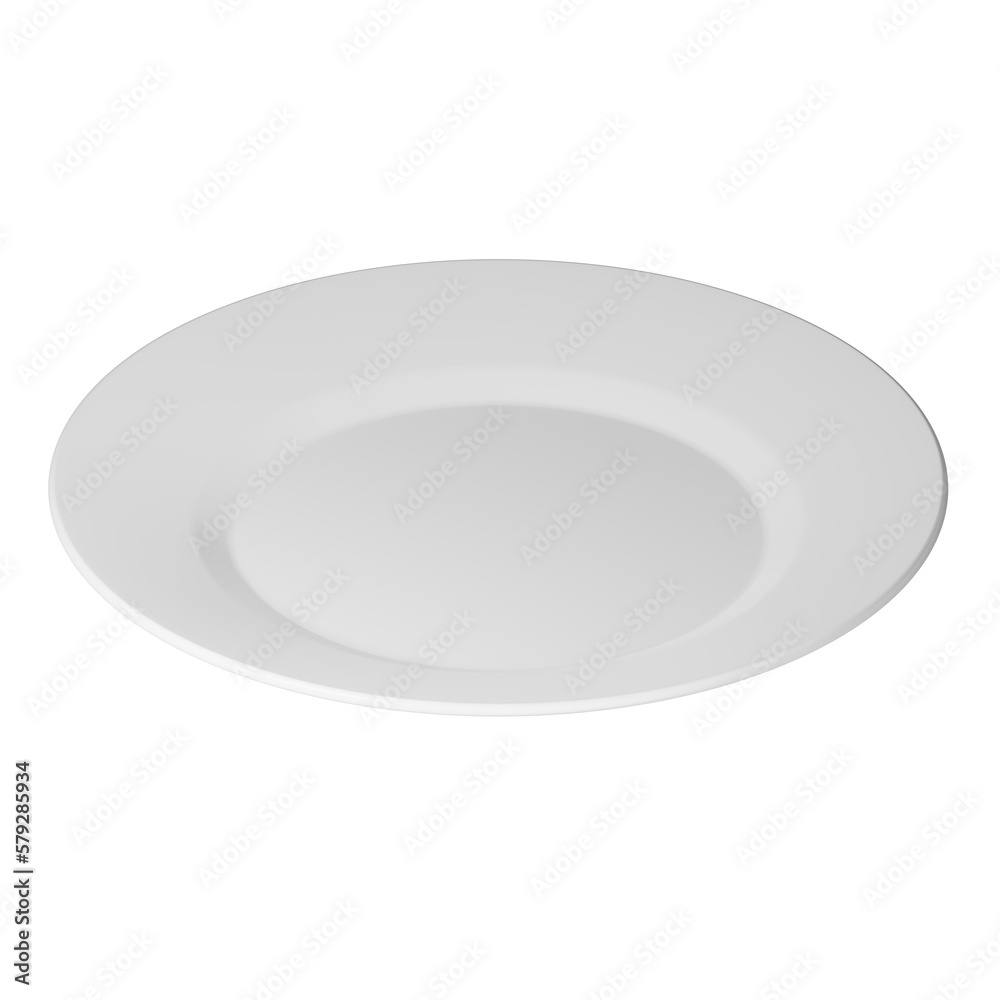 Plate Image 3d Plate 3D Illustration. Plate 3D Icon. Stock Illustration | Adobe Stock