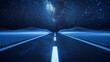 © Vink Fan - Highway road with digital space background, 3d rendering.