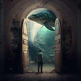 immaginazione, fantasia di un posto magico dove rifugiarsi dalla realtà 