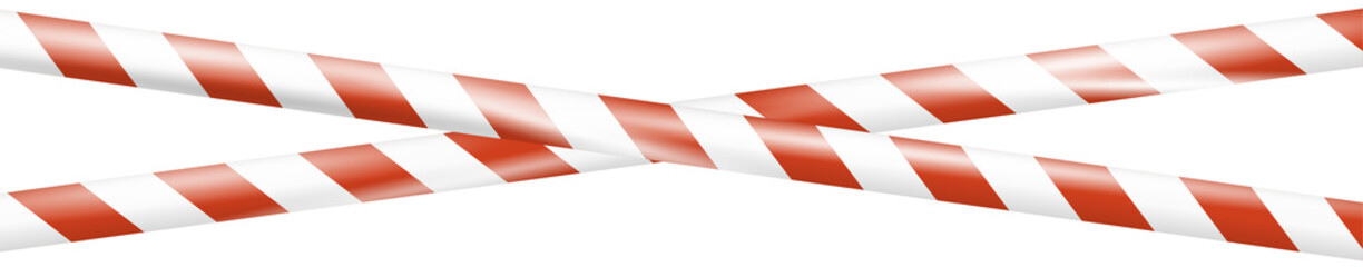 Wall Mural - realistic under construction crossing caution tape of warning signs for construction area or crime s