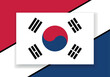 © Frozen Design - Vector South Korea Flag. Country flag design. Flat vector flag.