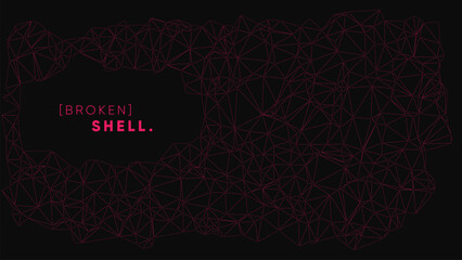 abstract dark geometric background with triangle shape pattern