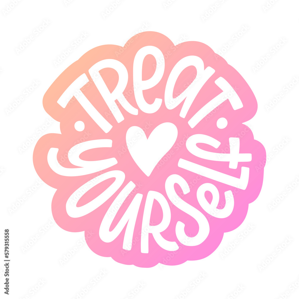 treat-yourself-logo-label-quote-vector-sticker-time-to-treat-yourself