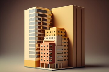 Poster - nobody owns a real estate property that is a highrise, a multi story building, a miniature house mod