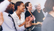 © Arcurs Co-op/peopleimages.com - Applauding the best seminar lecturer. Cropped shot of a diverse group of businesspeople sitting and clapping while in the office during the day.