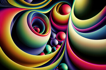Wall Mural - Abstract colorful background wallpaper design (Generative AI)