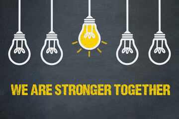 Sticker - We are stronger together	