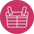 © designing ocean - Vector Design Picnic Basket Icon Style
