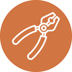 Poster - Vector Design Pliers Icon Style