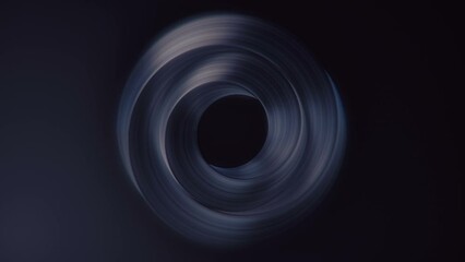 Poster - Digital seamless loop animation of twisted dark shape. 3d rendering HD