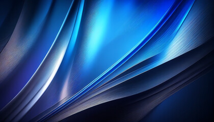 Wall Mural - Abstract light effect blue texture background, Generative AI