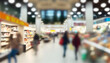 © drizzlingstarsstudio - Blurred and unfocused shopping center mall background, Generative AI