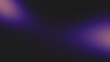 Dark Purple Blue Grainy Gradient On Black Background, Copy Space, Noise Texture Effect