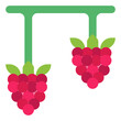 raspberry flat icon style