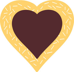 Canvas Print - Heart shaped cookie