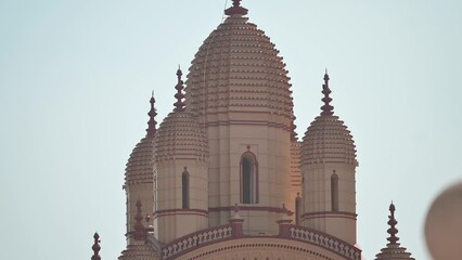 Sticker - Slow motion of the Dakshineswar Kali Hindu Temple in Kolkata, India