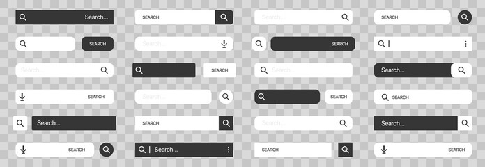 Poster - Set of search bar boxes for site design