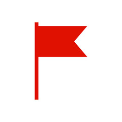 Wall Mural - Red flag icon