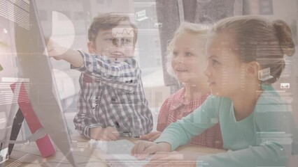 Poster - Animation of data processing over diverse school children