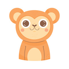 Sticker - cute monkey animal