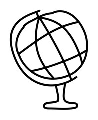 Poster - globe sketch icon illustration design art