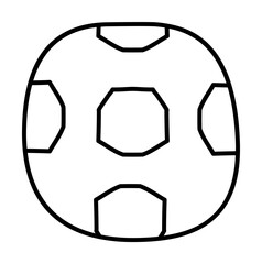 Poster - soccer ball sketch icon illustration design art