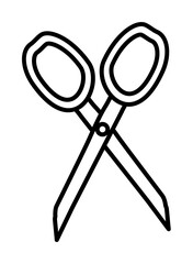 Fototapete - scissors sketch icon illustration design art