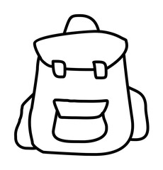 Fototapete - backpack sketch icon illustration design art