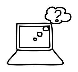 Poster - search on the Internet sketch icon