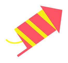 Poster - fireworks colored icon illustration design art