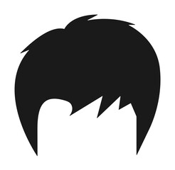 Poster - hair, woman, haircut, long fringes icon