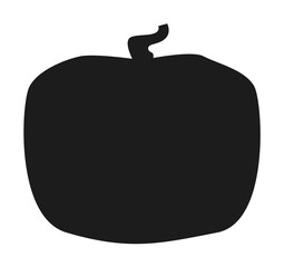 Poster - pumpkin halloween silhouette illustration design art