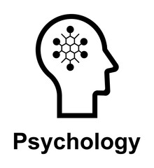 Poster - Human mind, psychology icon illustration design art