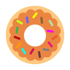 Poster - Donut, doughnut, yummy icon illustration design art